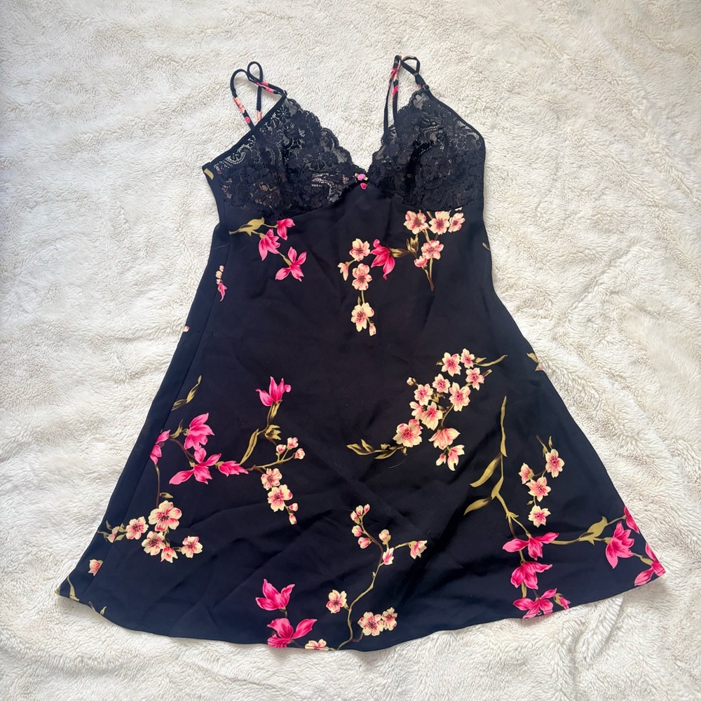 Oscar de la Renta Pink Label Floral Lace Slip – S | Romantic Lingerie | Coquette - Picture 3 of 7